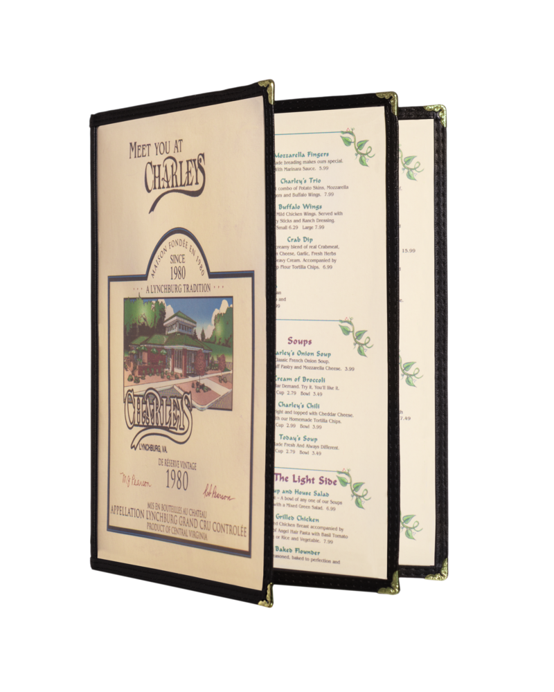 6 view booklet cafe style menu covers economy restaurant menu booklet