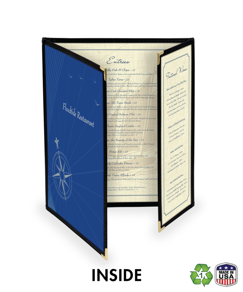 deluxe cafe style menu covers
