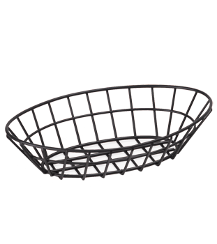 Oval Black Powder Coated Sandwich Basket
