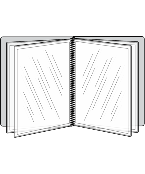 8 View Pajco Spiral Bound Menu Cover