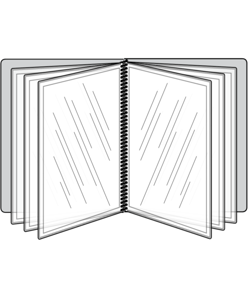 12 View Pajco Spiral Bound Menu Cover