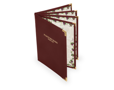 3 fold menu covers
