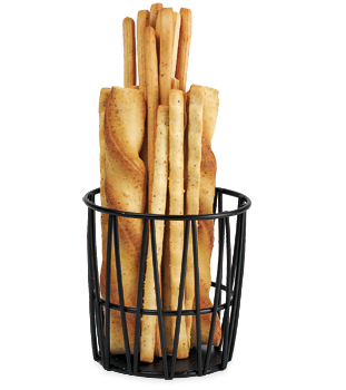 Black Breadstick Basket