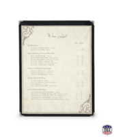Single Deluxe Cafe Menu Covers (Style #1300)