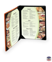 Double Wood Menu Covers