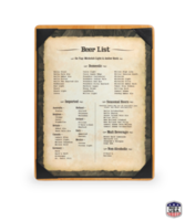 Single Wood Menu Holder