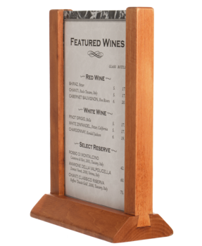 menu wooden card holders frame table tents restaurant tent holder stands covers sc st loading zoom