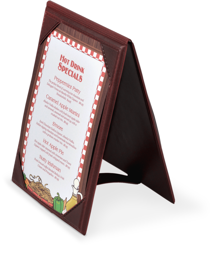 vinyl a frame table tents