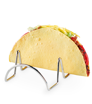 2 Taco Steel Taco Holder