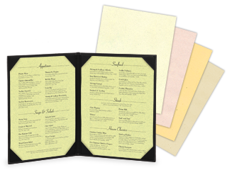 Fiber Menu paper