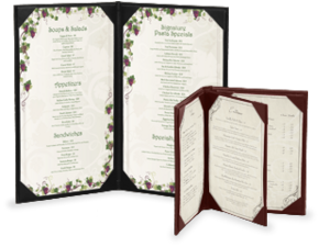 Quick Ship Imitation Leather Menu Covers image