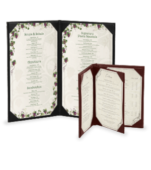 Casebound Menu Covers