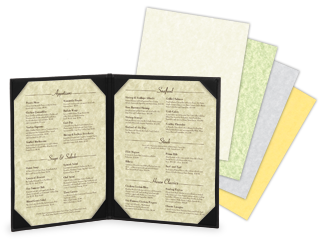 Parchment Menu Paper