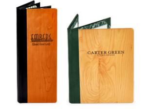 Solid Wood Menu Covers image