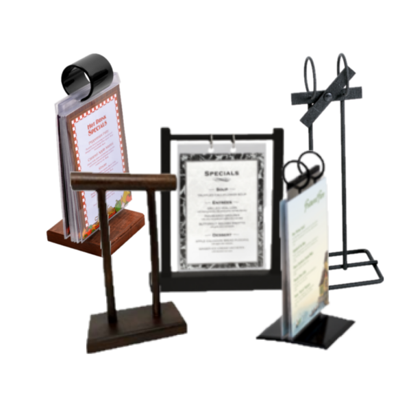 6W x 8H Sign Holder Top Load Double Sided Menu Countertop Frame