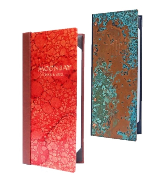 Copper Patina Menu Covers image