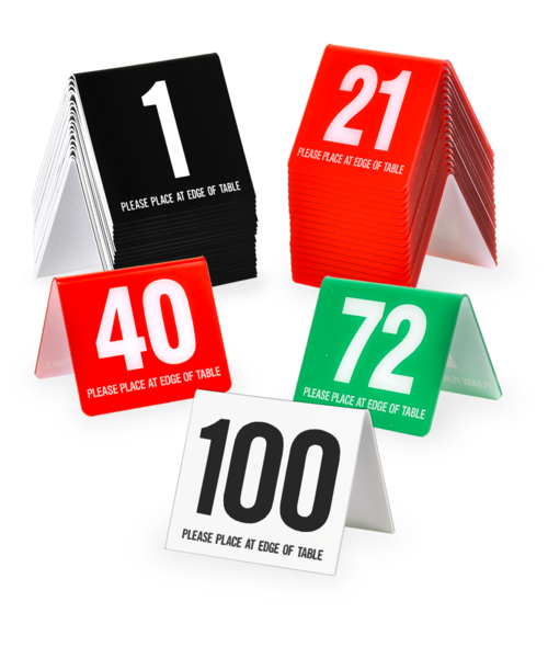 Table Number Tents