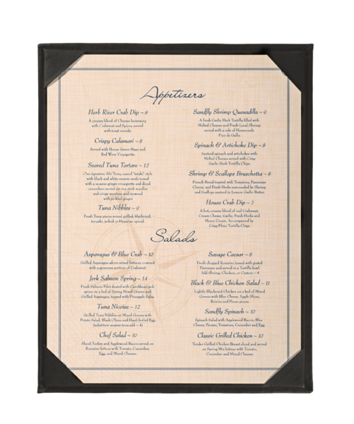Single One View Bar Menu Holders