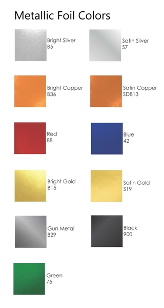 Image Foil Color Options