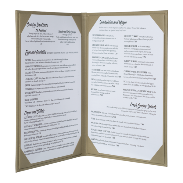 Slim Line Menu Holder