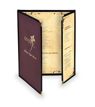 Triple Continuous Semi-Rigid Menu Covers