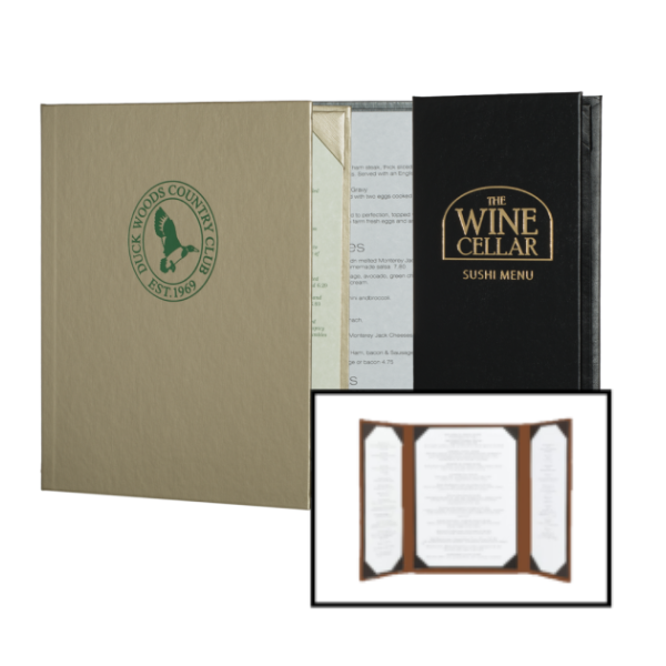 Gatefold Padded Menu Covers