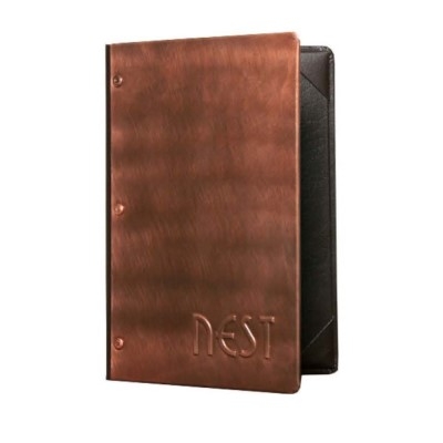 Double Copper Menu Covers (Two View)