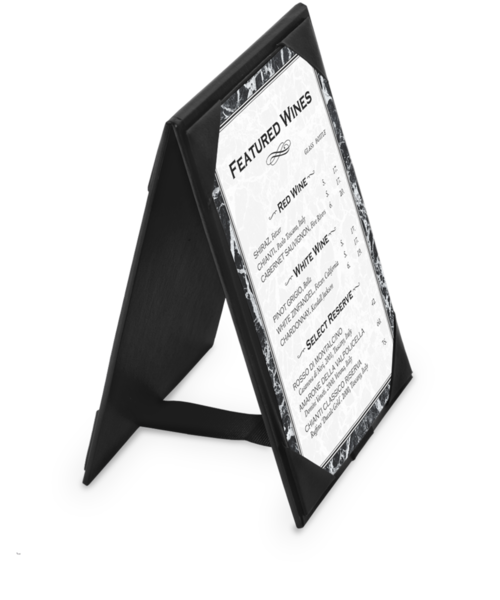 Leatherette  A-Frame Table Tents
