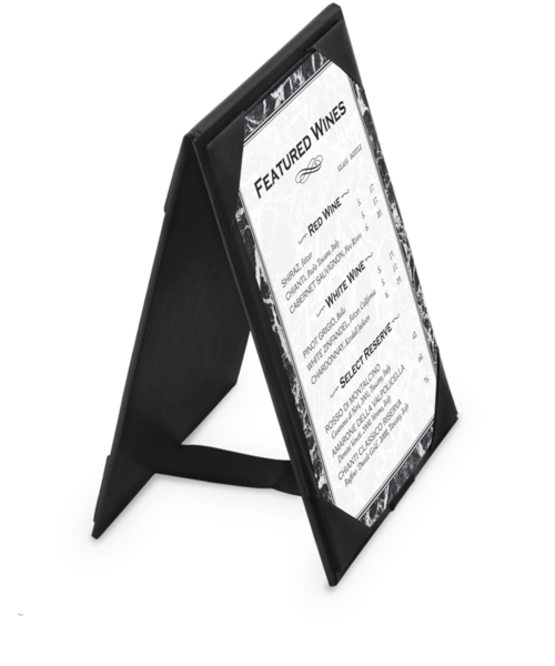 Leatherette A-Frame Table Tents