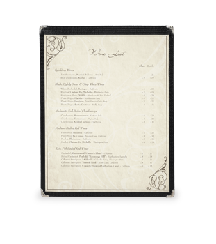 Double Cafe Style Menu Covers