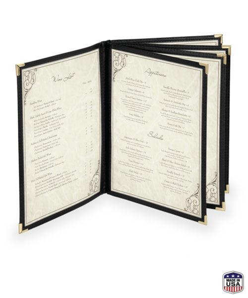 8-View Semi-Rigid Menu Covers