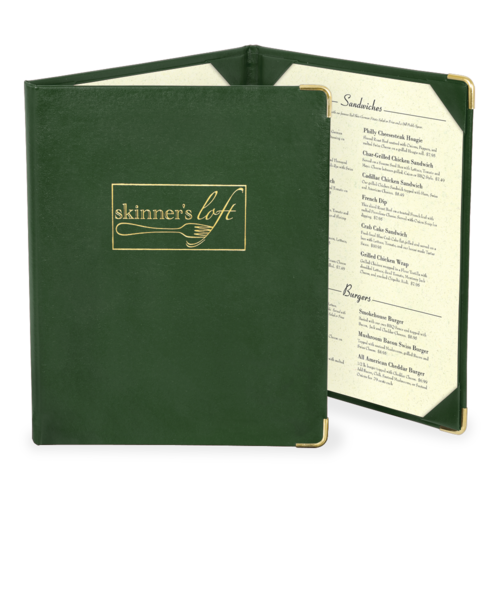 Triple Leather Menu Covers