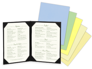 Vellum Menu Papers