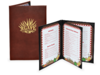 Image Bonded Leather Menu Covers