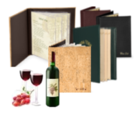 Image Wine Lists and Cork Menu Covers