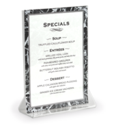 Image Clear Acrylic Menu Holders