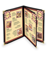 Image Dynasty Antimicrobial Triple Booklet Menu Covers (4 Views)