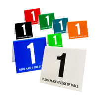 Image 75% Off!<br>Table Number Tents<br>In EIGHT Bright Colors!