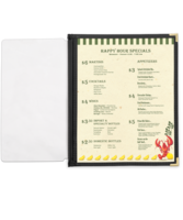 Image Full Width Pocket with Leatherette Binding - 8.5 in. x 14 in.