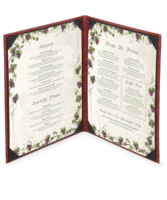 Image Double Milano Leather Menu Covers (Two View)