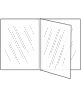 Image Crystal Clear Menu Booklets (6 or 8 Views)