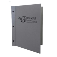 Image Scrapbook Style Menu Covers in Metallic