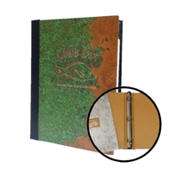 Image Patinaed Copper Three-Ring Binders