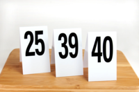 Image Tall Table Number Tents