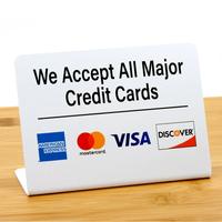 Image Credit Cards Accepted Signs