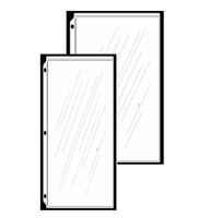 Image CLEARANCE! 75% OFF<br>In-Stock Standard Height 11in Sheet Protectors<br>(4 1/2in or 5 1/2in wide)