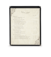 Image Deluxe Cafe Single (2 Views) Menu Holders (Style #1300)