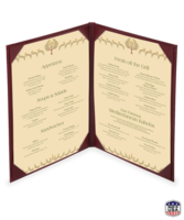 Image Double Alexandra Menu Covers (Two View)