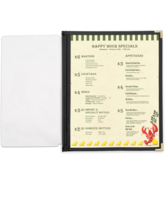 Image Full Width Pocket with Leatherette Binding - 8.5 in. x 11 in.