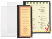 Image Sewn-Edge Cafe Style Add-a-Page Inserts with Metal Corners